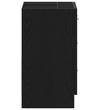 Waschbeckenunterschrank Schwarz Eichen-Optik 63x30x54 cm