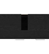 Waschbeckenunterschrank Schwarz Eichen-Optik 63x30x54 cm