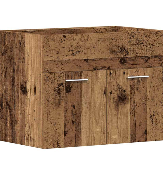 Waschbeckenunterschrank Altholz-Optik 60x38,5x46 cm
