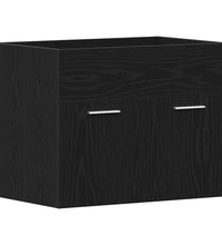 Waschbeckenunterschrank Schwarz Eichen-Optik 60x38,5x46 cm
