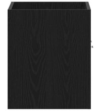 Waschbeckenunterschrank Schwarz Eichen-Optik 60x38,5x46 cm