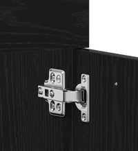 Waschbeckenunterschrank Schwarz Eichen-Optik 60x38,5x46 cm