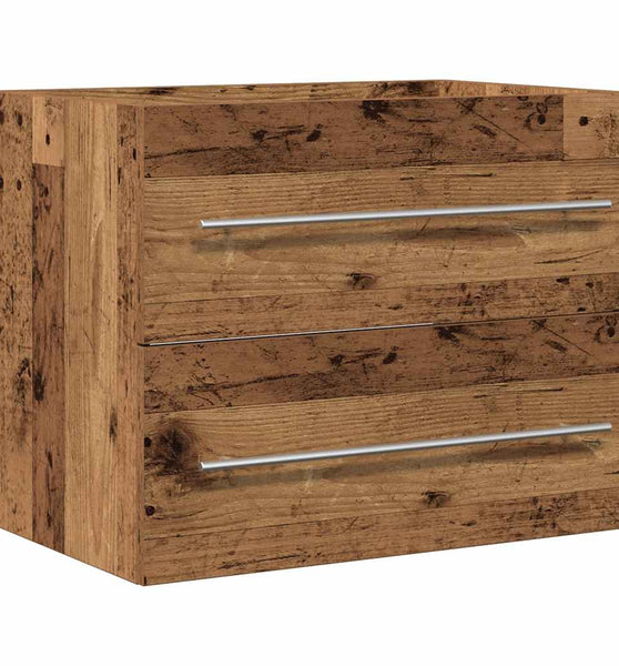 Waschbeckenunterschrank Altholz-Optik 60x38,5x48 cm