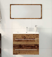 Waschbeckenunterschrank Altholz-Optik 60x38,5x48 cm