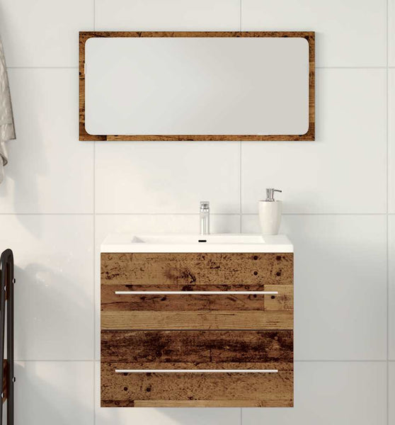 Waschbeckenunterschrank Altholz-Optik 60x38,5x48 cm