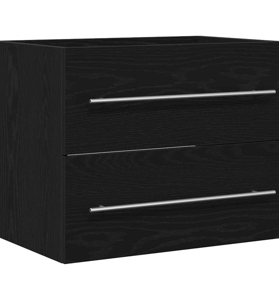 Waschbeckenunterschrank Braun Eichen-Optik 60x38,5x48 cm