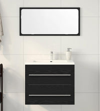 Waschbeckenunterschrank Braun Eichen-Optik 60x38,5x48 cm