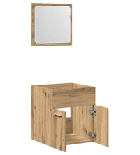 2-tlg. Badmöbel-Set Artisan-Eiche Holzwerkstoff