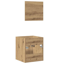 2-tlg. Badmöbel-Set Artisan-Eiche Holzwerkstoff