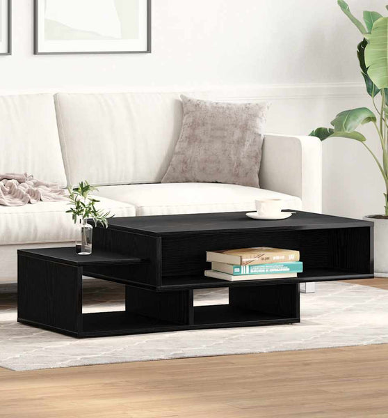 Couchtisch Schwarz Eichen-Optik 105x55x32 cm Holzwerkstoff