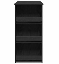 Bartisch mit Regal Schwarz Eichen-Optik 102x50x103,5 cm