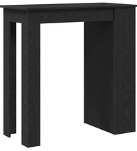 Bartisch mit Regal Schwarz Eichen-Optik 102x50x103,5 cm