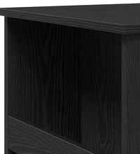 Bartisch mit Regal Schwarz Eichen-Optik 102x50x103,5 cm