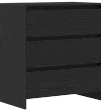 Sideboard Schwarz Eichen-Optik 70x41x75 cm Holzwerkstoff