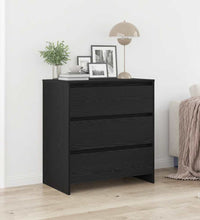 Sideboard Schwarz Eichen-Optik 70x41x75 cm Holzwerkstoff