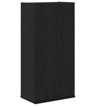 Wandschrank Schwarz Eichen-Optik 32x20x67 cm Holzwerkstoff