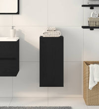 Wandschrank Schwarz Eichen-Optik 32x20x67 cm Holzwerkstoff