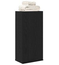 Wandschrank Schwarz Eichen-Optik 32x20x67 cm Holzwerkstoff