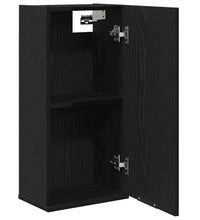 Wandschrank Schwarz Eichen-Optik 32x20x67 cm Holzwerkstoff