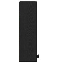 Wandschrank Schwarz Eichen-Optik 32x20x67 cm Holzwerkstoff