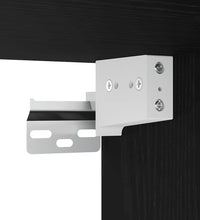 Wandschrank Schwarz Eichen-Optik 32x20x67 cm Holzwerkstoff