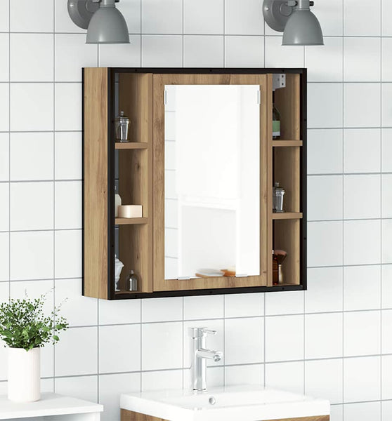 Bad-Spiegelschrank Artisan-Eiche 60x16x60cm Holzwerkstoff