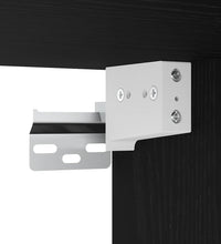 Bad-Spiegelschrank Schwarz Eiche-Optik 60x16x60cm Holzwerkstoff
