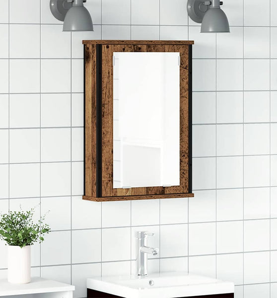 Bad-Spiegelschrank Altholz-Optik 42x12x60 cm Holzwerkstoff