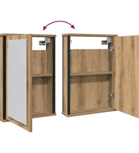 Bad-Spiegelschrank Artisan-Eiche 42x12x60 cm Holzwerkstoff