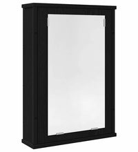 Bad-Spiegelschrank Schwarz Eiche-Optik 42x12x60cm Holzwerkstoff