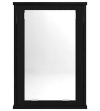 Bad-Spiegelschrank Schwarz Eiche-Optik 42x12x60cm Holzwerkstoff