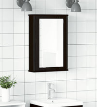 Bad-Spiegelschrank Schwarz Eiche-Optik 42x12x60cm Holzwerkstoff