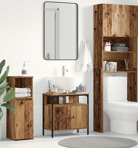 Waschbeckenunterschrank Altholz-Optik 60x30x60 cm Holzwerkstoff