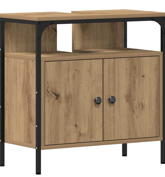 Waschbeckenunterschrank Artisan-Eiche 60x30x60 cm Holzwerkstoff