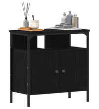 Waschbeckenunterschrank Schwarz Eichen-Optik 60x30x60 cm