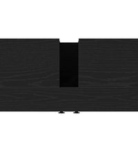 Waschbeckenunterschrank Schwarz Eichen-Optik 60x30x60 cm