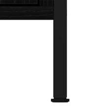 Waschbeckenunterschrank Schwarz Eichen-Optik 60x30x60 cm