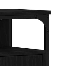 Waschbeckenunterschrank Schwarz Eichen-Optik 60x30x60 cm