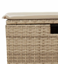 6-tlg. Garten-Sofagarnitur mit Kissen Beige Poly Rattan