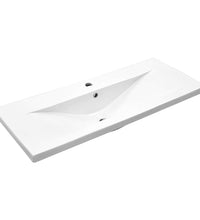 Waschbeckenunterschrank mit Einbaubecken Altholz-Optik