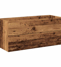 Waschbeckenunterschrank mit Einbaubecken Altholz-Optik