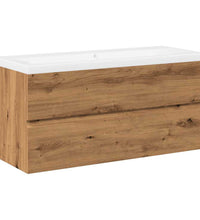 Waschbeckenunterschrank mit Einbaubecken Artisan-Eiche