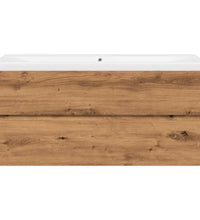 Waschbeckenunterschrank mit Einbaubecken Artisan-Eiche