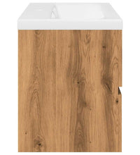 Waschbeckenunterschrank mit Einbaubecken Artisan-Eiche