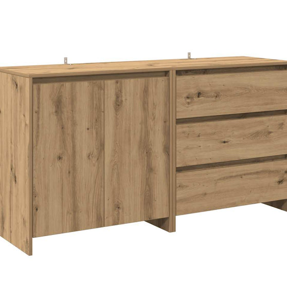 2-tlg. Sideboard Artisan-Eiche Holzwerkstoff