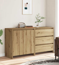 2-tlg. Sideboard Artisan-Eiche Holzwerkstoff