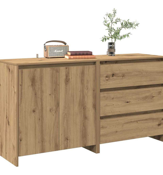 2-tlg. Sideboard Artisan-Eiche Holzwerkstoff