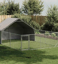 Outdoor-Hundezwinger mit Auslauf 6x3x1,9 m Verzinkter Stahl