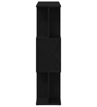 Bücherregal Schwarz Eichen-Optik 80x24x96 cm Holzwerkstoff