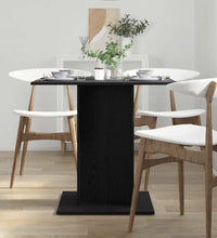 Esstisch Schwarz Eichen-Optik 80x80x75 cm Holzwerkstoff
